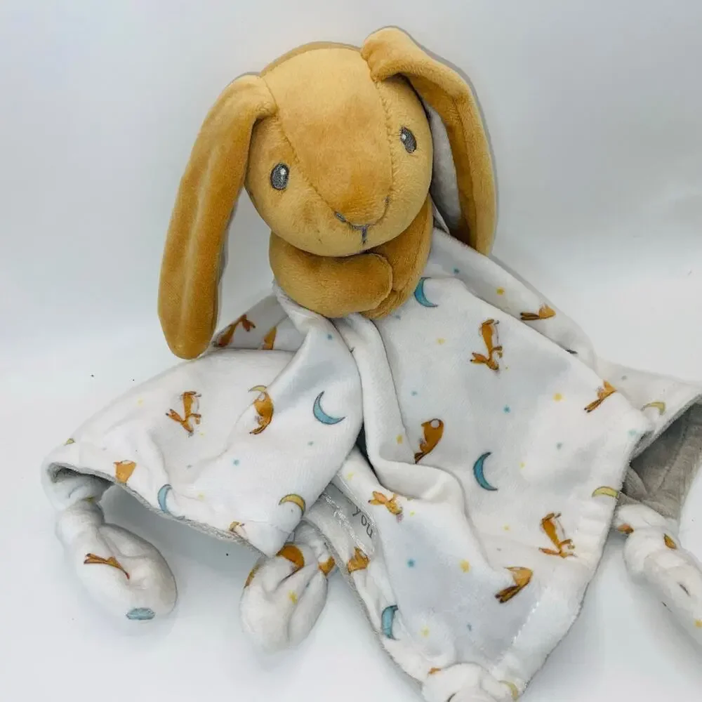 Guess How Much I Love You Bunny Rabbit Lovey Security Blanket Plush Knotted Toy